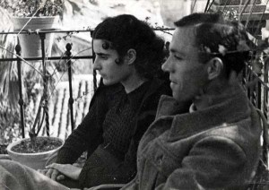 Miguel Hernández con Josefina Manresa_en_Ja_n_en_marzo_de_1937.