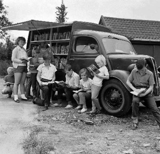 Bibliobus, Manchester , años 60