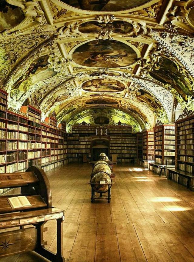 Biblioteca del Monasterio de Strahov, en Praga.