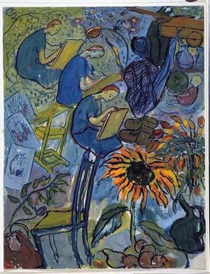 Charlotte, charlotte toma clases de pintura