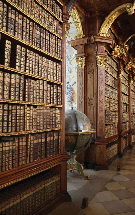 Biblioteca de Melk Abbey, en Austria.