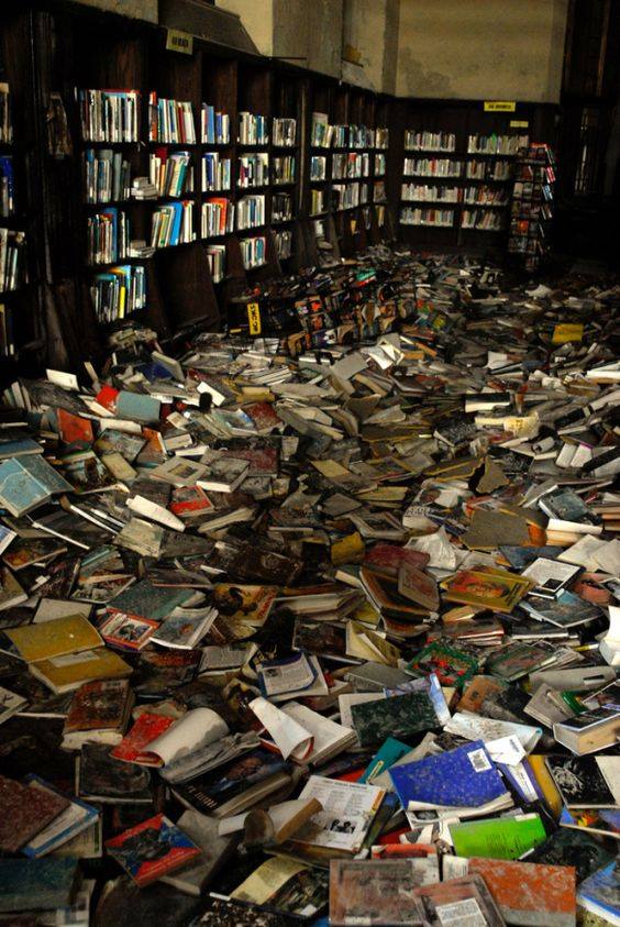 Biblioteca abandonada en Detroi