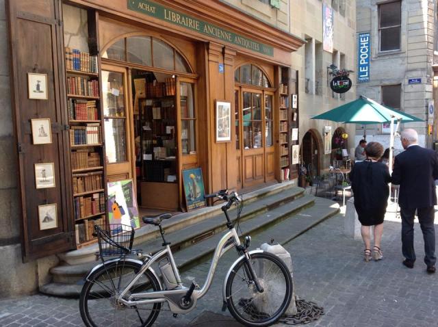 Librería anticuaria a cincuenta metros de la casa de Borges en Ginebra.1