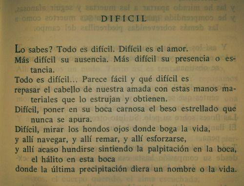 texto de vicente aleixandre. difícil